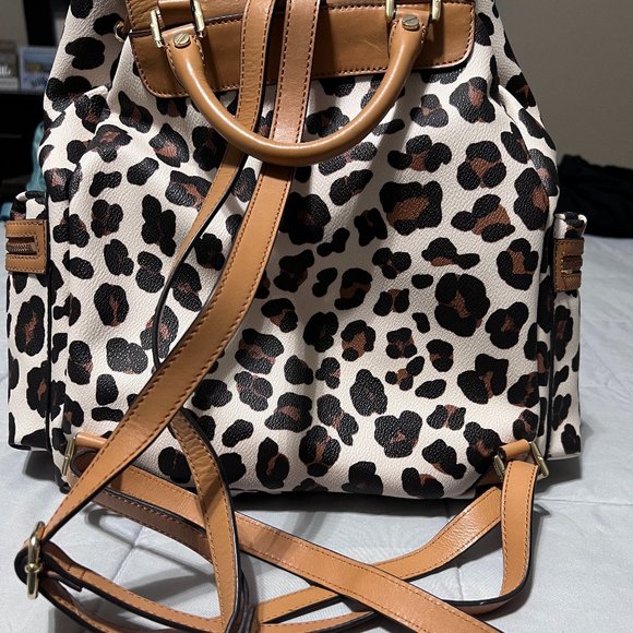 Tory Burch Kerrington Leopard Backpack